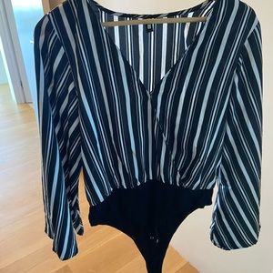 Black and white bodysuit